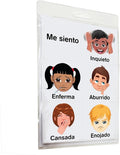 SchKIDules® Feelings Magnets for Kids and Special Needs - Teaching Social Emotional Learning and Expression - 17 Diversified Emotions Plus an I Feel Sentence Starter Included (Spanish Feelings)