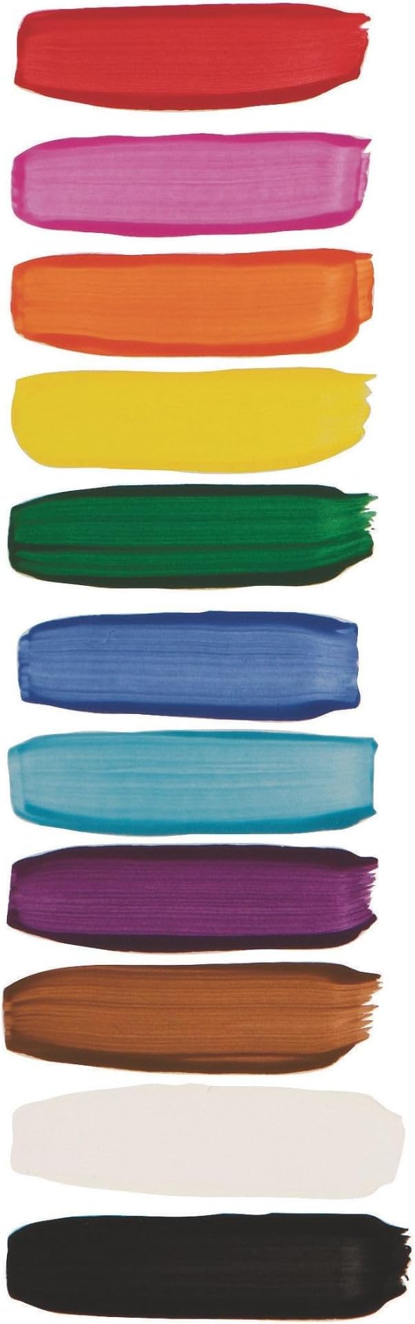 S&S Worldwide Color Splash! Liquid Tempera Bulk Paint, Set of 12 in 11 Bright Colors, 16-oz Easy-Pour Squeeze Bottles, For Arts & Crafts, School, Classroom, Poster Paint, For Kids & Adults, Non-Toxic.