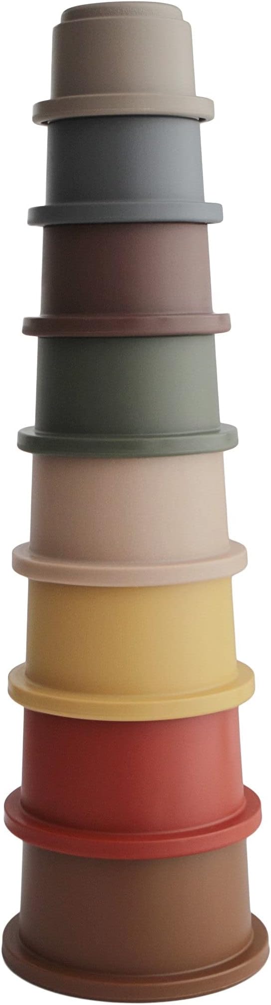 mushie Stacking Cups Toy | Made in Denmark (Retro)