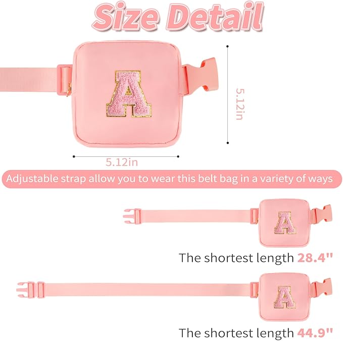 Birthday Gifts for 2 3 4 5 6 7 8 9 10 11 Year Old Girls - Mini Fanny Pack Cute Crossbody Bag Belt Bag Trendy Stuff,Graduation Gifts for Girls Teens Kids Daughter Sister Her - Peach,A