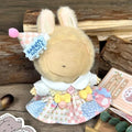 Clothes Set - Cute Outfit, Stylish Dress-Up for Dolls (No Doll Included) (Birthday hat+Jacket+Suspender Skirt)
