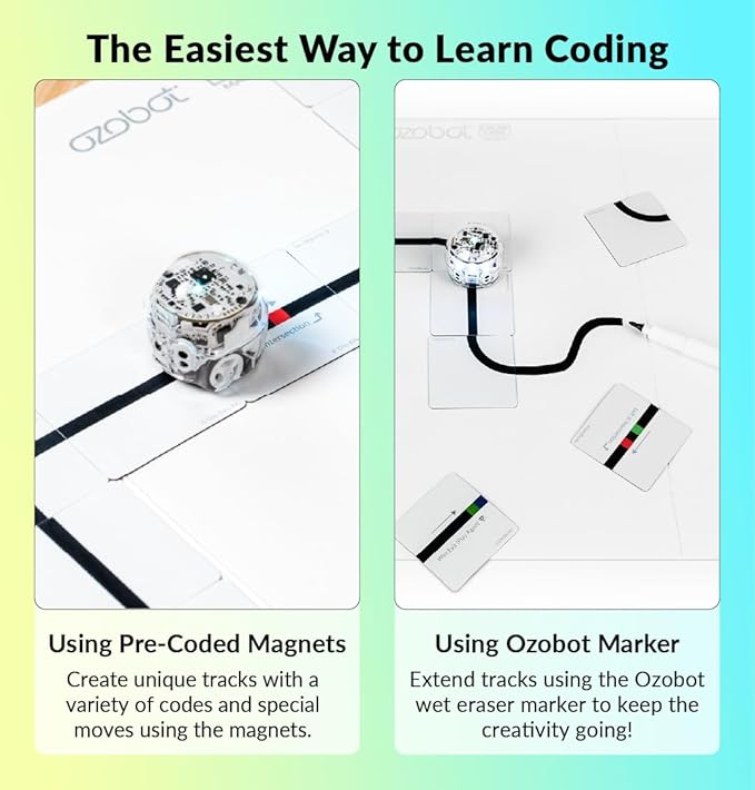 Ozobot Color Code Magnets Speed Kit: Interactive Coding Learning Tool for Kids Ages 3+, Enhances Logic & Problem-Solving Skills, 18 Tiles, Evo & Color Codes Magnets Base Kit Required Not Included