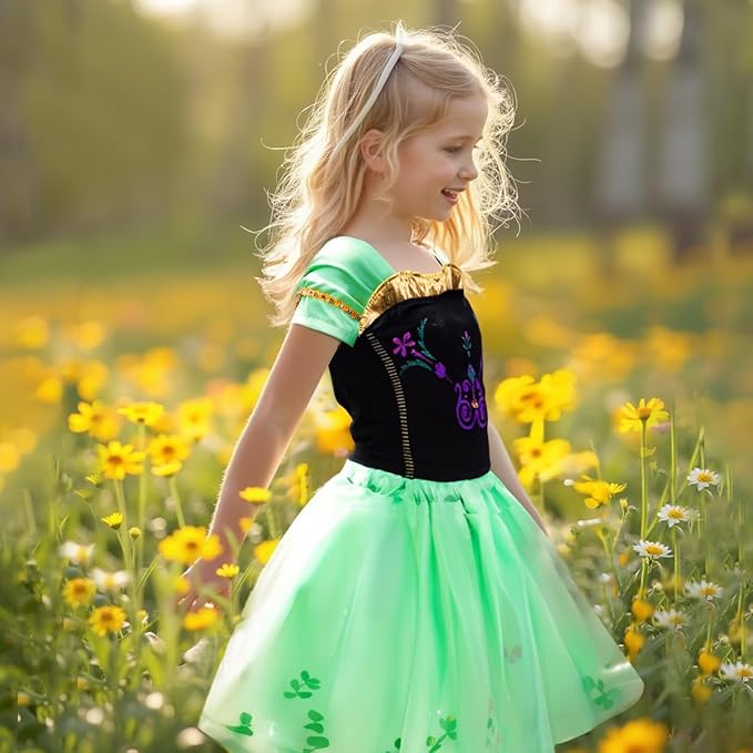 Meland Princess Dress Up - Dress Up Clothes for Girls with Toys,Christmas Birthday Gift for Toddler Girls 3,4,5,6,7,8 Years
