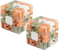 2pcs Large Labyrinth 3D Puzzle Maze Cube,Engaging Brain Teaser Toy,3D Magic Cube Maze Ball Puzzle for Stress Relief & Logic Development (Light Green)