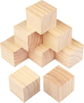 8 Packs Wooden Blocks for Crafts, 3.15 Inch Pine Wood Cubes, 8 x 8 x 8 cm Wooden Cubes for Paint, Stamp, Decorate, DIY Projects and Personalized Gifts,by GNIEMCKIN.