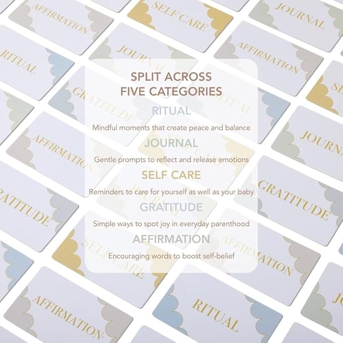 Mind Cards: New Parent Edition | 45 Daily Mindfulness & Positivity Cards | Self-Care & Emotional Wellbeing Gift for New Moms and Dads