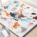 Premium Foam Baby Play Mat 59" x 59" – Removable & Machine Washable Cover, Extra Thick Padding Playpen Mat, Non-Slip Crawling Mat, Easy to Clean for Infants, Toddlers & Babies