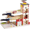 Le Toy Van Wooden 3 Storey Fire & Rescue Garage Toy Car Play Set, Vehicle Role Play Toys, Suitable for 36+ Months, TV453