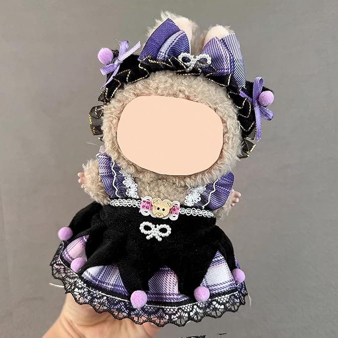 4 Pack—17cm Doll Clothes,Premium Doll Outfit with Accessories,Doll Princess Skirt,Cute Clothes Outfit for 17cm Dolls,End Dolls Fashion Clothing Set(No Dolls and Shoes) (Set Z)