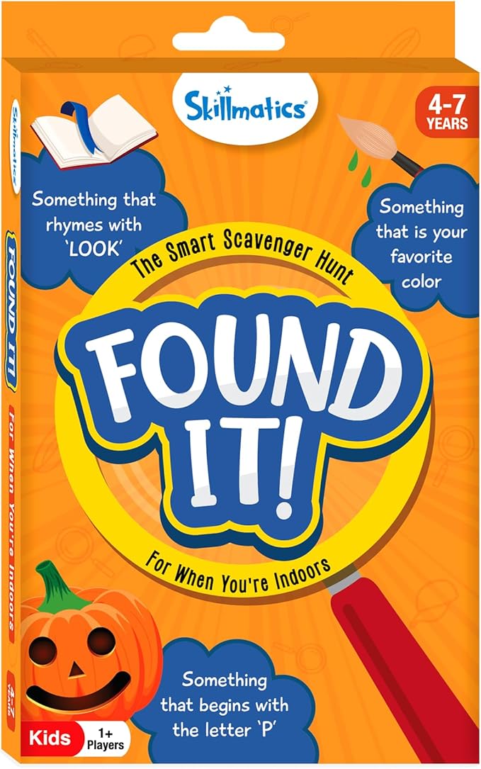 Skillmatics Scavenger Hunt Card Game - Found It, Educational Learning Toys, Perfect for Home, School, Travel, Playdates & Party Games, Gifts for Kids and Families, for Ages 4, 5, 6, 7