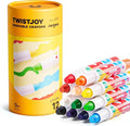 Jar Melo Jumbo Crayons for Toddlers, 12 Colors TwistJoy Crayon Non Toxic Washable Easy to Hold Large Crayons,Gift for Boys and Girls Back to School