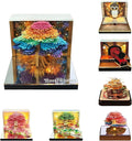 3d Calendar 2026,Hand Tear DIY Art 3d Calendar,Perfect Combination Of Artistic And Practical Design With Lights,Suitable For Note Taking,Decorative Ornaments,Holiday Gifts (colorful)