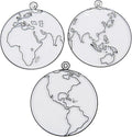 Fun Express Color Your Own Suncatchers - VBS Vacation Bible School Supplies/Decor - Earth Day DIY Crafts for Kids and Classroom Activities - Set of 24