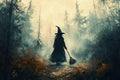 Adult Puzzle 200 Pieces Witch of The Forest, Adult Vintage Puzzle | Challenge Fun Activities | Ideal for Relaxation and Entertainment