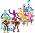 8pc Robot Giraffe Sensory Travel Toys for Toddlers Boy Ages 3 4 5 6 7 8, Airplane Activities Suction Autism Pop Tube Fidget Autistic Stocking Easter Basket Stuffer Valentine Gift for Kids