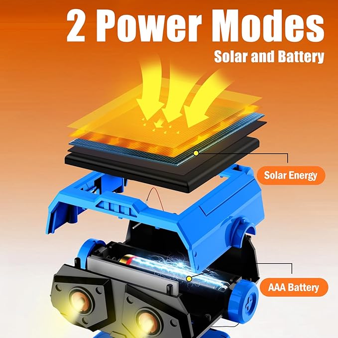 STEM Solar Power Robots Toys for Boys Aged 8-12, 12 in 1 Educational Building Science Experiment Kit for Kids, Birthday Gifts for Aged 8 9 10 11 12 13 Boys Girls Teens