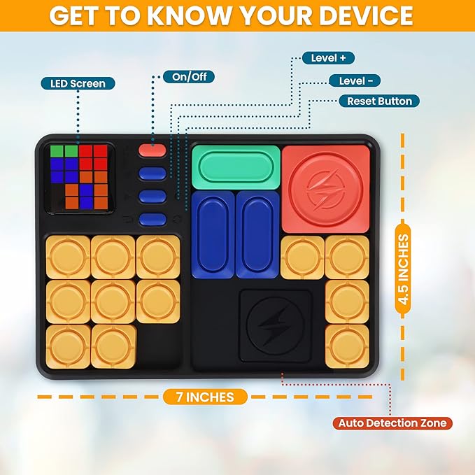 Point Games Super Slide Puzzle Game, Handheld Electronic Games for Kids, STEM Learning - Brain Teaser - IQ Puzzles Toy, Travel Toys & Great Gift, 530 Challenges for Boy & Girl, Ages 8+