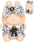 Premium Doll Clothes for Labubu - Luxury Chic Style Set for 17cm Dolls, Doll Outfit for Display, Collectors, Gift - Cute Miniature Fashion Accessories - White Camellia (No Dolls)