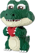 Animal Love Crocodile Micro Mini Building Blocks Set（9874PCS 39cm High Series） Gift for Adults and Kidst