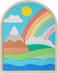 Jigsaw for Baby Boys, Wooden Puzzles for Toddlers 3-5, Boys Girls Birthday Gift for Kids Ages 4-6, Toddler Puzzles Montessori Toys for 3 Year Old, Great Gifts for 3+ Year Olds (Rainbow)