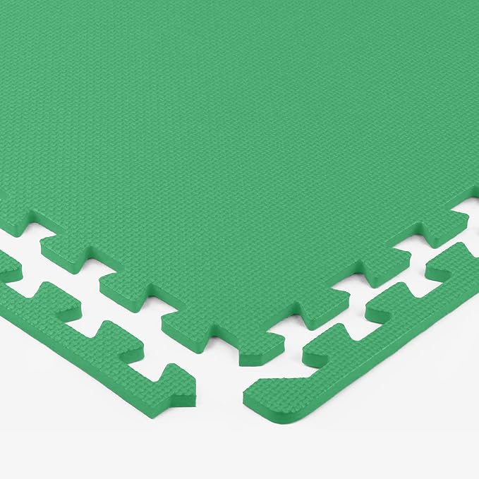 Flooring Inc's 1/2" Soft Non-Toxic Baby Play Mat, Toddler Playmat, Colorful Puzzle PlayMat, Floor Mats for Kids & Babies, EVA Foam Interlocking Tiles for Nursery & Playroom | Blue, 35 Tiles, 140 Sq/Ft
