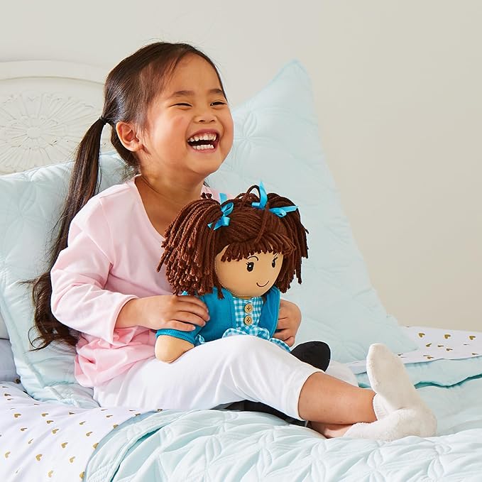 Let's Make Memories Personalized Rag Doll - Mini-Me Doll for Girls - Toy for Girls - Blonde Hair