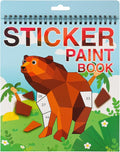 Animal Crafts for Kids Ages 4-8 Sticker Paint Books Sticker Book for Kids Ages 4-8 Boys and Girls Birthday Gifts Party Favor, Travel Activity Book Set for Learning