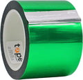 WOD MPFT2 Green Metalized Polyester Mylar Film Tape with Acrylic Adhesive, 6 inch x 72 yds. Vibrant Mirror Green Tape, Decor Tape for Detailing Accent Wall, Graphic Arts, Car and Boat Trim