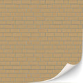 3 Sheets Self-Adhesive Brick Wall Cladding for Dollhouses Scale 1:12 (Ochre)