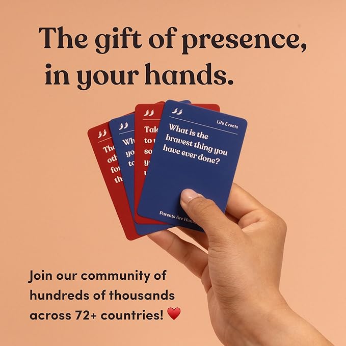 Parents Are Human, Relationship Cards, Get to Know Each Other Better, Parents, Families, Teens & Kids Relationship Building, Light & Deep Questions, 70 Questions & Activity Cards, English +Thai