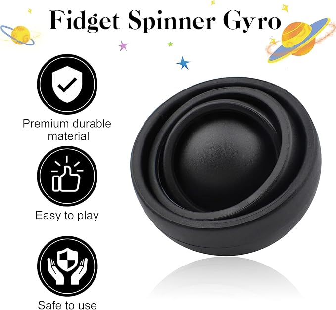 Fidget Toys Adults 2PC, Sensory Toys for Kids with Autism, Cool Gadget Gifts for Boys Men Teens, Quiet Desk Toy ADHD Stress Relief Finger Toy