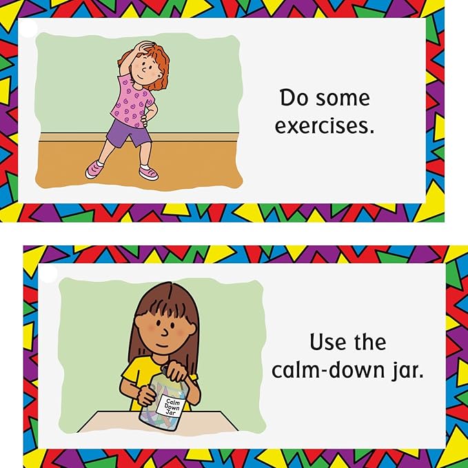 Really Good Stuff When I Am Frustrated Card Set for The Classroom or at Home Kids Activity - Grade K-3 - Help Kids Identify Emotions with Techniques on How to Manage Feelings and Emotions
