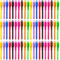 SCStyle Invisible Ink Pen 60Pcs Spy Pen with UV Black Light Magic Spy Marker Kid Pens for Secret Message and Birthday Party,Writing Secret Message for Easter Day Halloween Christmas Party Bag Gift