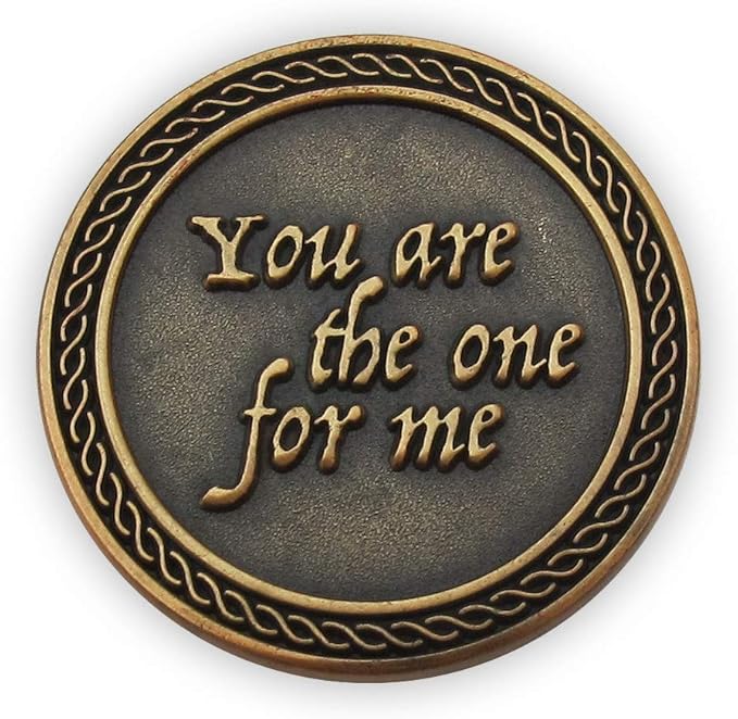 Bulk Set of 10 Romantic Love Expression Coins, You are The One for Me, I Need You by My Side, Anniversary Pocket Tokens for Date Night, Love Gift for Men & Women, from Him or Her