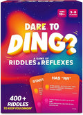 Dare to Ding - Game of Riddles & Reflexes, Fast-paced Card Game, Test Your Wits, Family-Friendly Game for Teens, Families & Adults, Gifts for Ages 10, 11, 12 and Up, 3-8 Players