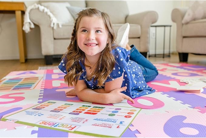 merka Multiplication Placemats for Kids & Math Facts Placemat Set - 17 x 11 in Silicone 5-Pack, Multicolor, Ages 6+ - Washable & Reusable with Secure-Grip Backing for Addition, Subtraction & Division