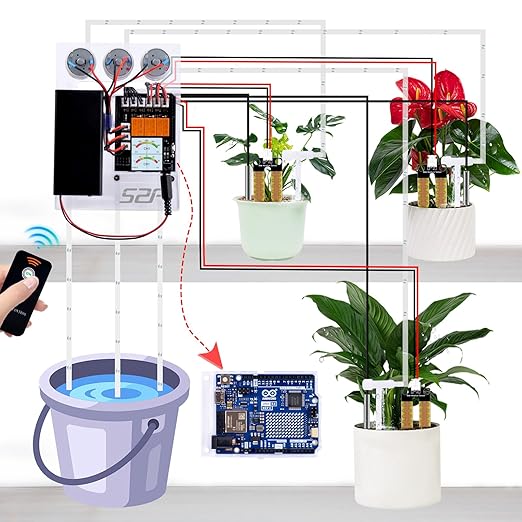 GeeekPi UNO R4 WiFi Project Kit, Water Printing Kit with UNO R4 WiFi Board, Tutorials for Programming