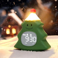 Christmas Tree Kids Alarm Clock, Digital Alarm Clock for Children with Snooze, 5 Ringtones, 8 Volume Levels, Gentle Night Light Timer, Easy-to-Read Display, Fun Holiday Wake Up Clock Gift