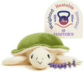 warmies Junior Microwavable & Weighted Stuffed Animals, Turtle - Heated Stuffed Animal Plushie for Warmth & Comfort - Cute Soft Plush Toys for Adults & Children (Boys, Girls, Babies & Toddlers)