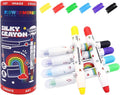 Lebze Jumbo Crayons for Toddlers, 6 Colors Washable Crayons, Easy to Hold Silky Large Crayon for Babies and Children, Safe Non Toxic