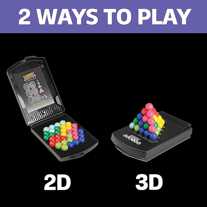 Educational Insights Kanoodle Genius 3-D Puzzle Brain Teaser Game For Adults, Teens & Kids, Over 200 Challenges, Easter Basket Stuffers for Kids, Gift for Ages 8+