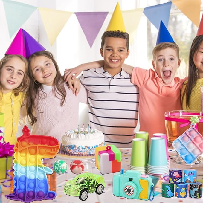 1000 Pcs Party Favors for Kids, Fidget Toys Bulk, Birthday Gift Toys, Fidgets Stocking Stuffers, Treasure Box Party, Goodie Bag Carnival Prizes, Pinata Filler Stuffers Classroom