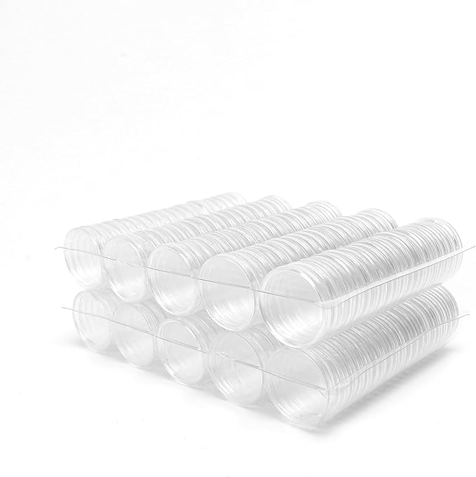 400 pcs x 21mm Coin Capsules Holder Protect Coins Storage Organizer for Coin Collection Supplies - Coin Holders Display Cases for Collectors