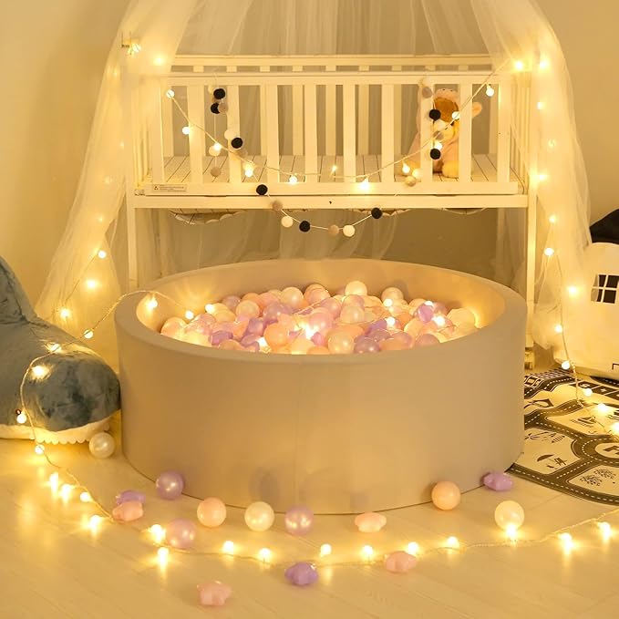 GOGOSO Balls for Ball Pit - Plastic Ball for Toddlers 1-3, Baby Kids Ball Pool Decoration 50 100 200 300 500 1000 (A Purple+Pink+White+Clear, 1000 Balls)