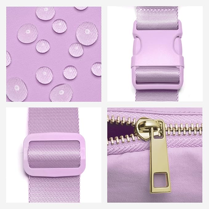 Gitus Gifts for 8 9 10 11 12 Year Old Girls Belt Bag Fanny Pack Crossbody Bags with Initial Letter Patch Cute Stuff Birthday Gifts for Teen Girls Women Personalized Trend Stuff (Lavender-N)