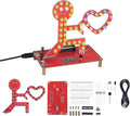 Soldering Learning Kit, ICSTATION Give You My Heart LED Soldering Project Love Proposal RGB LED Light Soldering Practice Kit for Beginners Diyers Student Education and Perfect Present for Father's Day