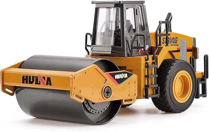 1/40 Scale Metal Road Roller Toy, Diecast Construction Equipment Vehicles Toy for Kids Boys