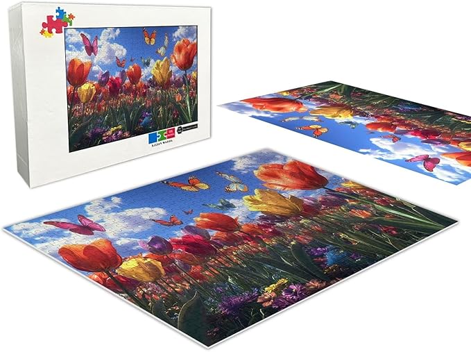 Jigsaw Puzzle 1000 Piece Adult Wooden Jigsaw Puzzle, Beautiful Garden Landscape, Active Minds Puzzle, Educational Gift, Family Fun Activities