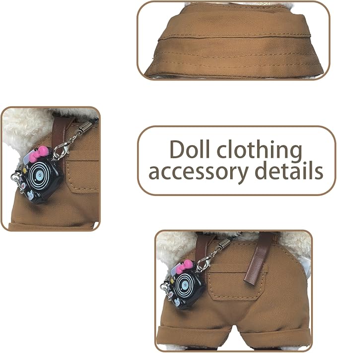 17cm Doll Clothes Set Fashion Doll Clohtes with Accessories of Doll Clothing Suitable for Various Outfits of Dolls (Style G)