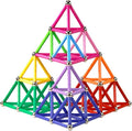 Magnetic Building Blocks, [ 132 Pieces ] Lengthen Building Sticks Set, Magnet Stem Toys Set Non-Toxic Building 3D Puzzle Boys Toys for Kids and Adult